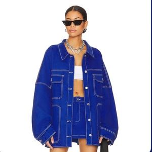 BY.DYLN Cooper skirt in cobalt. Brand New with tags